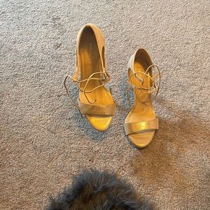 ANTONIO MELANI Kalee Ankle Strap Heels Sandals.